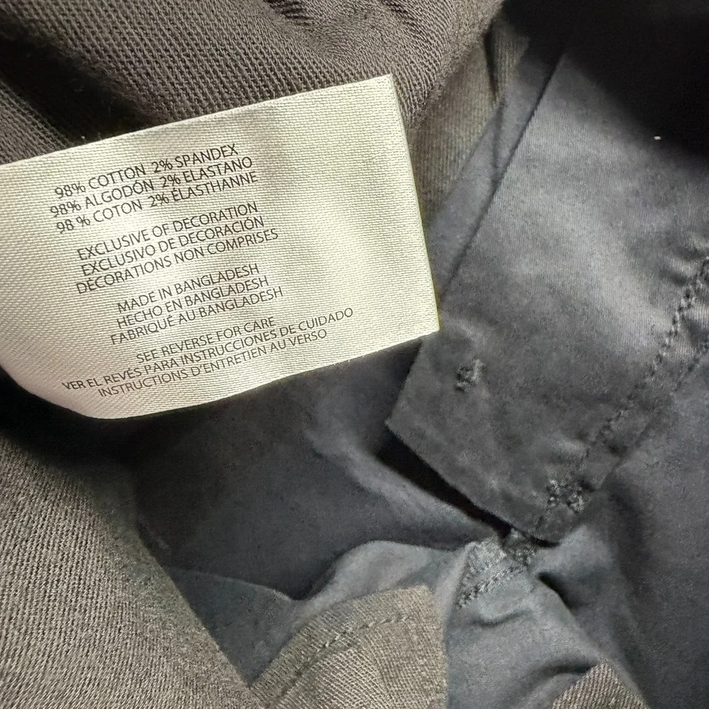 Gap Shorts Men 30 Black Cotton Chino Preppy Travel Workwear Summer Beach Stretch